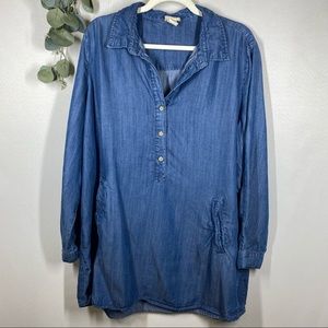 Andrea Jovine | Blue Long Sleeve Top Size 2X